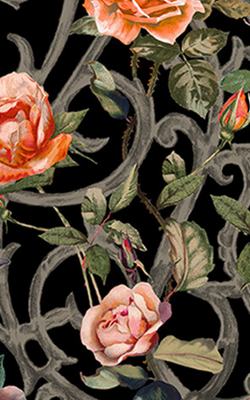 Emily Humphrey - Rose Trellis Cushion - Designer Dress hire