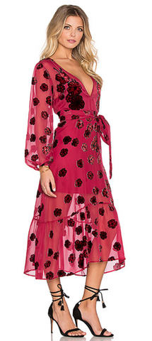 FOR LOVE & LEMONS - Heather Scarf Dress Burgundy - Designer Dress hire