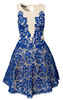 DIANE VON FURSTENBERG - Zarita Lace Dress Blue - Designer Dress hire 