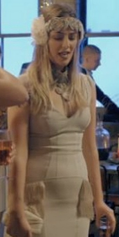 AMANDA WAKELEY - Niara Scuba Gown Sand - Designer Dress hire