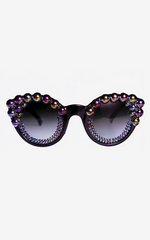 FREDA BANANA - Tara Black Sunglasses - Designer Dress Hire