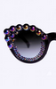 FREDA BANANA - Tara Black Sunglasses - Designer Dress hire