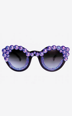 FREDA BANANA - Tara Blue Sunglasses - Designer Dress hire