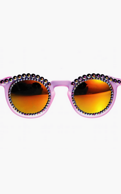 FREDA BANANA - Pink Petrol Sunglasses - Designer Dress hire