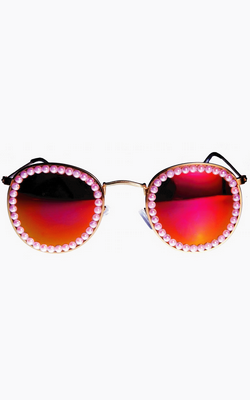FREDA BANANA - Vic Fire Pink Sunglasses - Designer Dress hire
