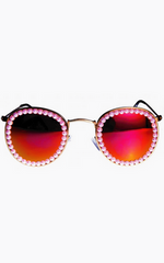 FREDA BANANA - Vic Fire Pink Sunglasses - Designer Dress Hire