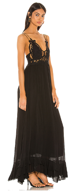 Free people cheap lace maxi dress