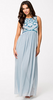 FROCK AND FRILL - Delphina Embellished Maxi Dress - Designer Dress hire
