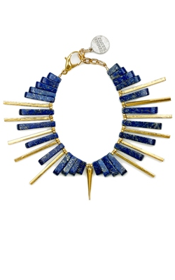 GEMMA REDUX - Lapis and Gold Bracelet - Designer Dress hire