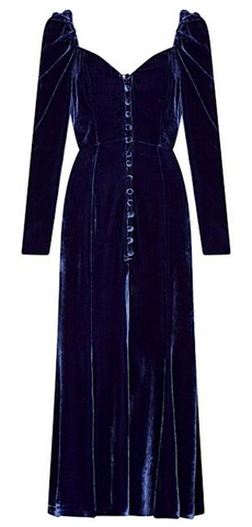 GHOST - Sydney Silk Velvet Dress - Designer Dress hire