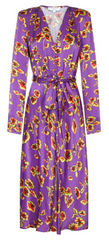 GHOST - Meryl Dress Smudge Botanics - Rent Designer Dresses at Girl Meets Dress