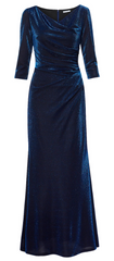 GINA BACCONI - Clara Metallic Maxi Dress - Designer Dress Hire