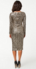 GLAMOROUS - Long Sleeve Sequin Dress Gold - Designer Dress hire