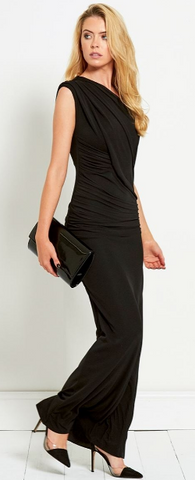 GORGEOUS COUTURE - The Bailey Maxi Black - Designer Dress hire