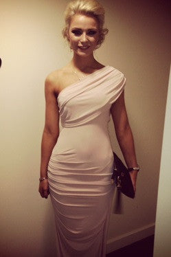 GORGEOUS COUTURE - The Bailey Maxi Blush - Designer Dress hire