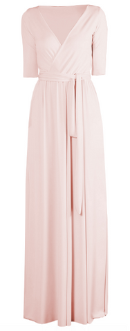 GORGEOUS COUTURE - The Daphne Maxi Blush - Designer Dress hire