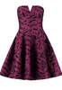 AX PARIS - Chiffon Strapless Jewel Dress - Designer Dress hire 