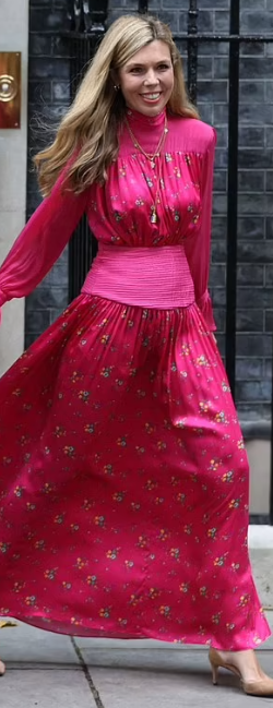Long sales fuschia dress