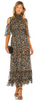 ROLAND MOURET - Satin Crepe Ruffle Dress - Designer Dress hire 