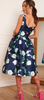 CHI CHI LONDON - Boat Neck Floral Skater Dress - Designer Dress hire
