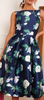 CHI CHI LONDON - Boat Neck Floral Skater Dress - Designer Dress hire