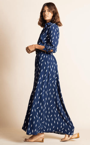 DANCING LEOPARD - Dove Dress Lightning Bolts - Designer Dress hire