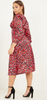 QUIZ - Leopard Satin Midi Dress - Designer Dress hire