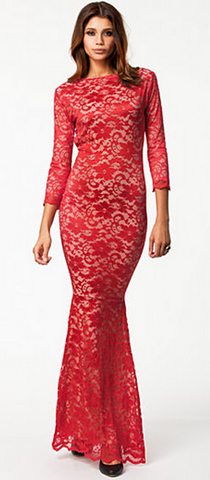 HONOR GOLD - Faye Maxi Dress Red - Designer Dress hire