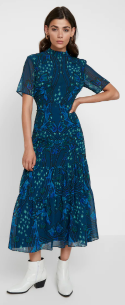 Hope and ivy mirror print midi dress hotsell