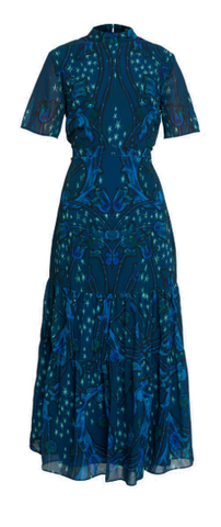 HOPE AND IVY - Mirror Print Skater Dress - Designer Dress hire