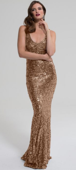 Hotsquash gold sequin on sale dress