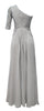 ELLIOT CLAIRE - Jewelled Silver Gown - Designer Dress hire