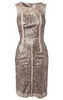 HOTSQUASH - V Sequin Gold Ombre - Designer Dress hire 