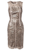 ELLIOT CLAIRE - Jewelled Silver Gown - Designer Dress hire