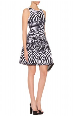 ISSA - Zebra Knit Dress - Designer Dress hire
