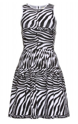 ISSA - Zebra Knit Dress - Designer Dress hire