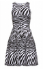 ISSA - Zebra Knit Dress - Designer Dress hire