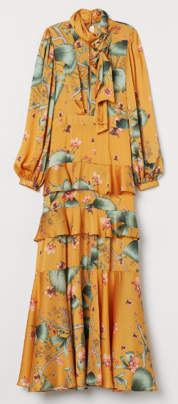 Yellow Scarf Collar Dress JOHANNA ORTIZ x H&M – Girl Meets Dress