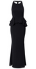 HALSTON HERITAGE - Black Cocktail Dress - Designer Dress hire 