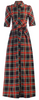 JOLIE MOI - Checked Maxi Shirt Dress - Designer Dress hire