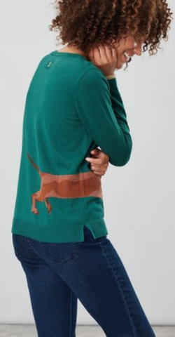 JOULES - Dachshund Crew Neck Jumper - Designer Dress hire