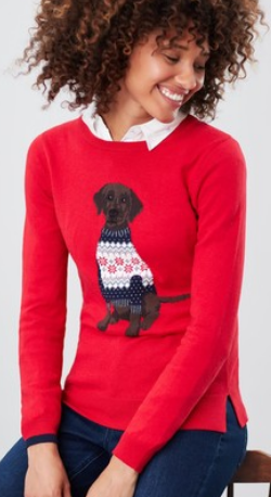 JOULES - Red Miranda Jumper - Designer Dress hire