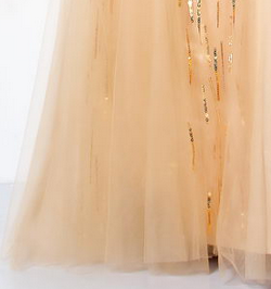 JOVANI - Sequin Tulle Gown - Designer Dress hire