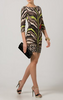 ROBERTO CAVALLI - Beige Animal Dress - Designer Dress hire