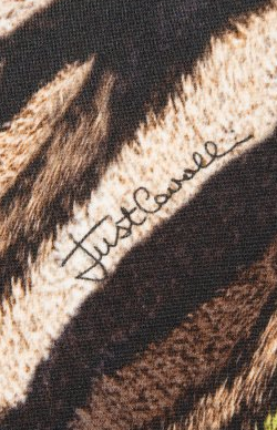 ROBERTO CAVALLI - Beige Animal Dress - Designer Dress hire