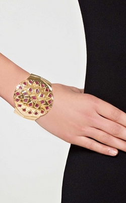 KARA ROSS - Mayan Cuff Cranberry - Designer Dress hire