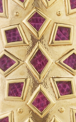 KARA ROSS - Mayan Cuff Cranberry - Designer Dress hire