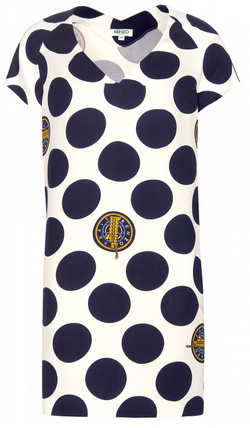 KENZO - Spotted Printed Dress - Designer Dress hire