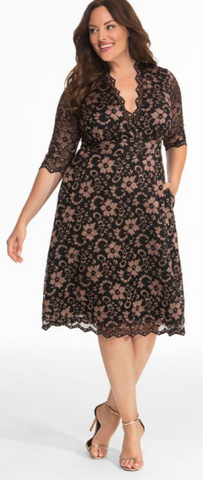 KIYONNA - Mon Cherie Lace Dress - Designer Dress hire
