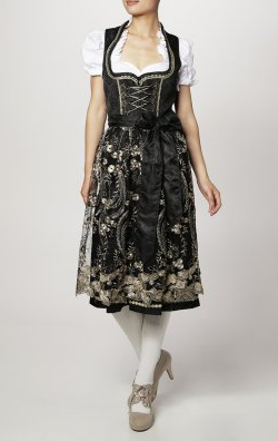 KRUGER DIRNDL - Black Krüger Dirndl - Designer Dress hire